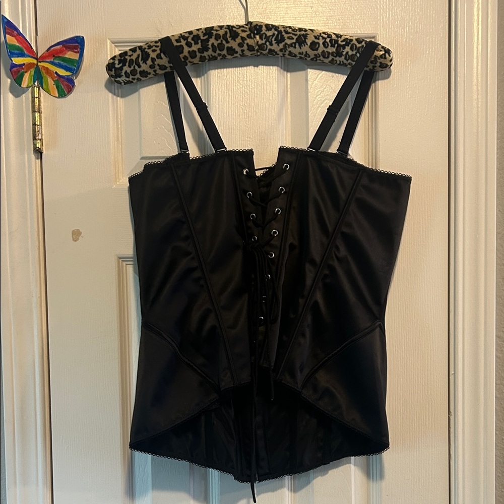 Torrid Satin Corset With Hook Front - Picture 8 of 9